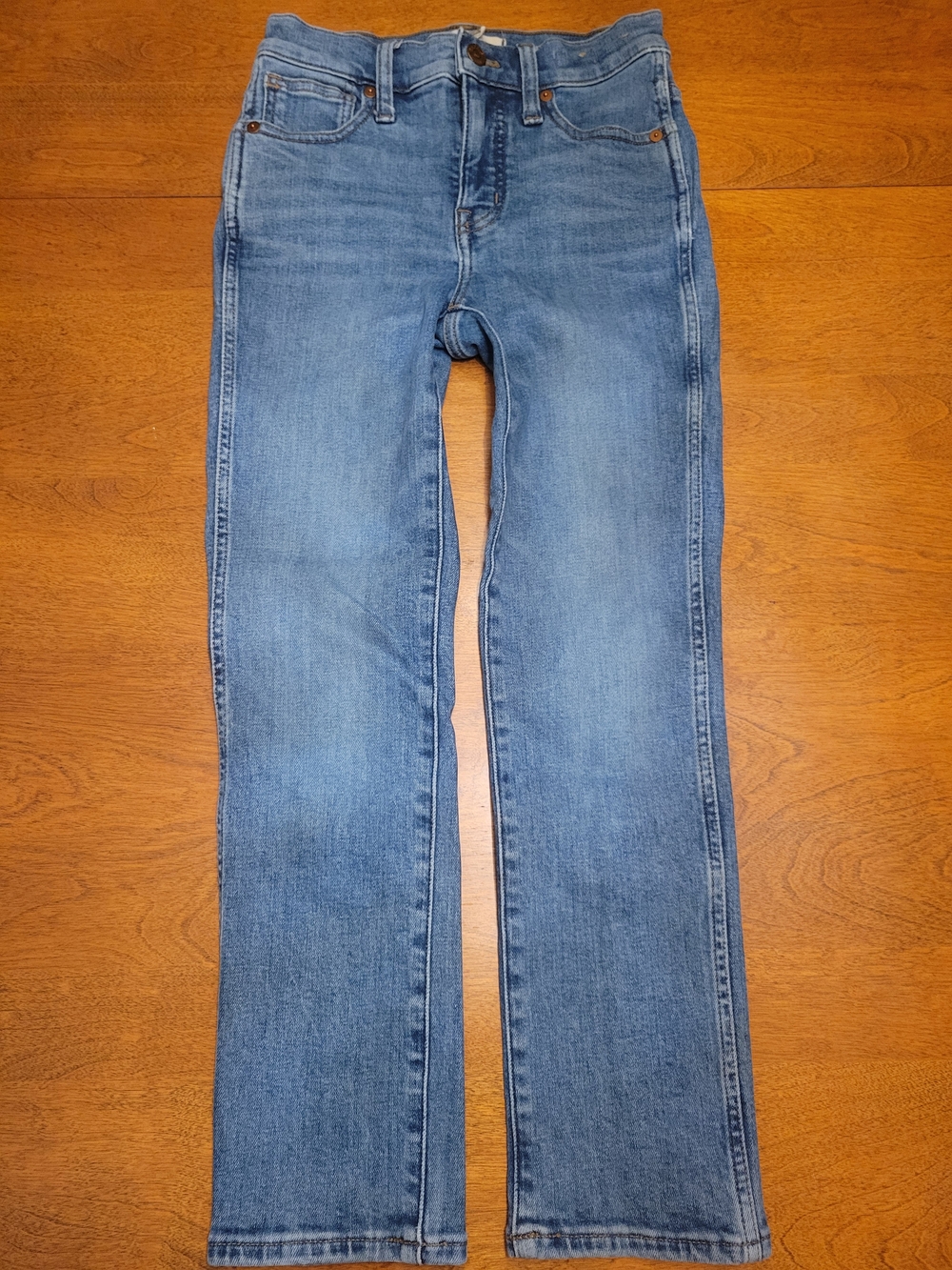 Madewell Petite Stovepipe Classic Blue Jeans | Slim Straight Fit | Crop | 23P